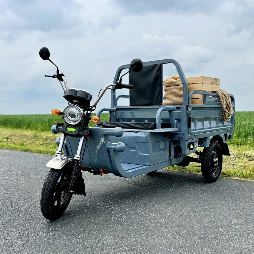 Elektrická tříkolka Leramotors tuk tuk cargo G1 1000W 60V - šedivá