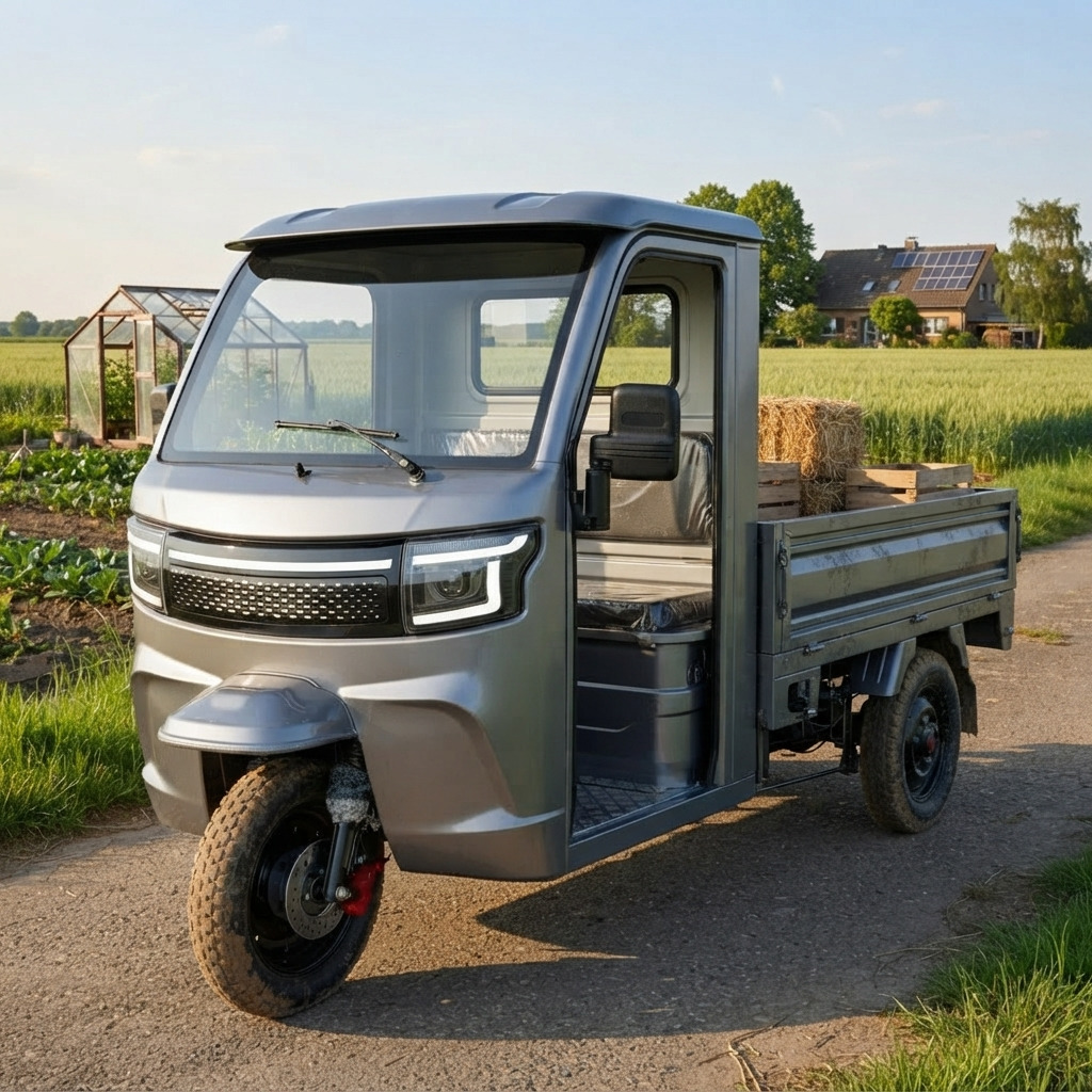 Elektrická tříkolka Leramotors tuk tuk cargo G4 3000W 72V - šedivá