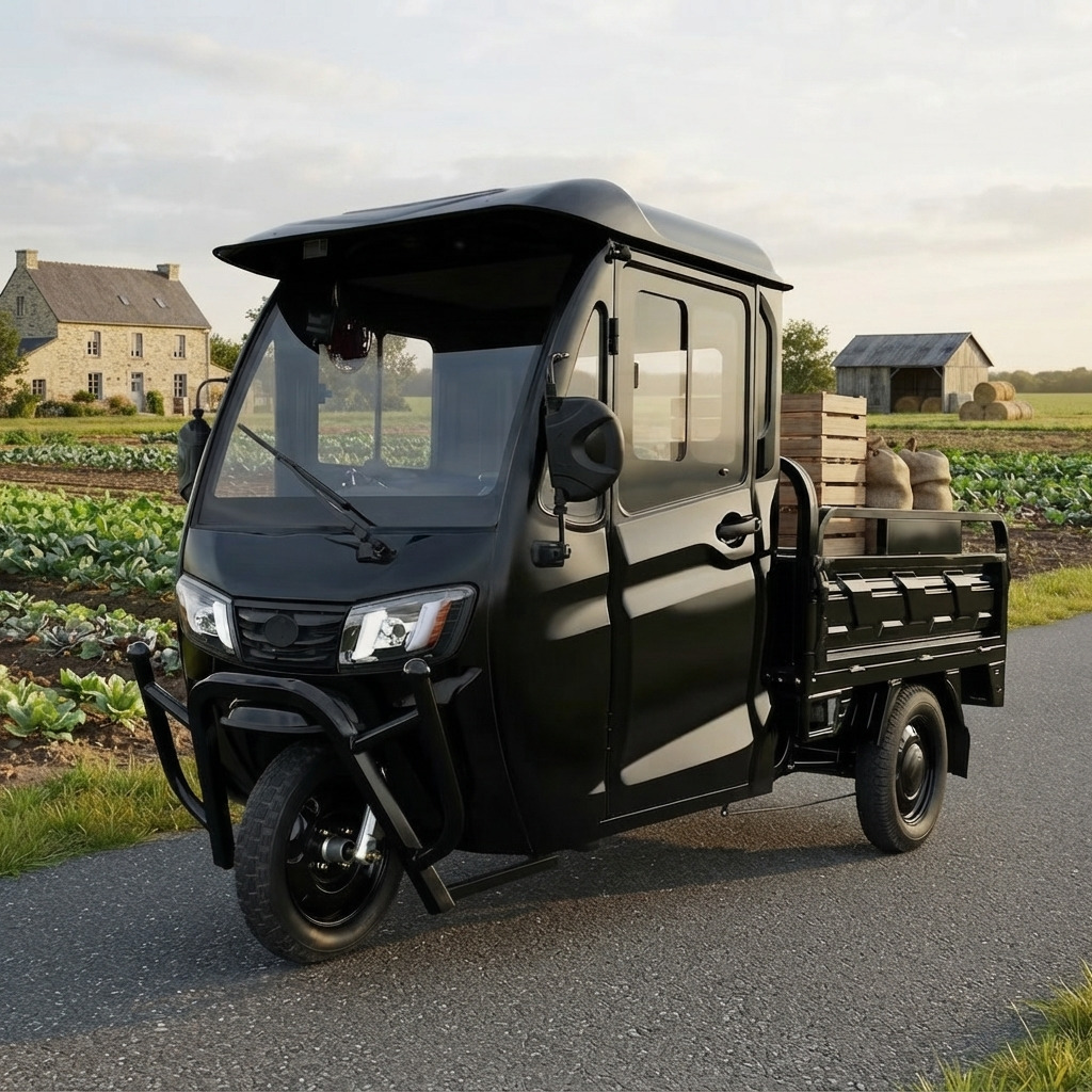 Elektrická tříkolka Leramotors tuk tuk cargo G5 2000W 72V - černá