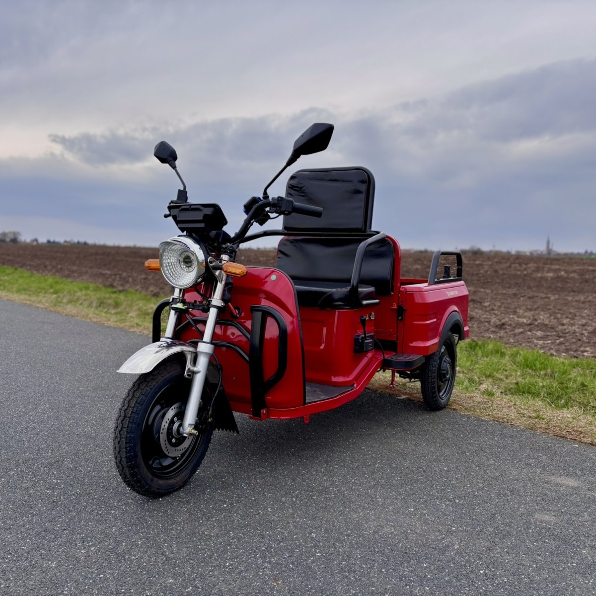 Elektrická tříkolka Leramotors cargo G2 2300W 72V - červená
