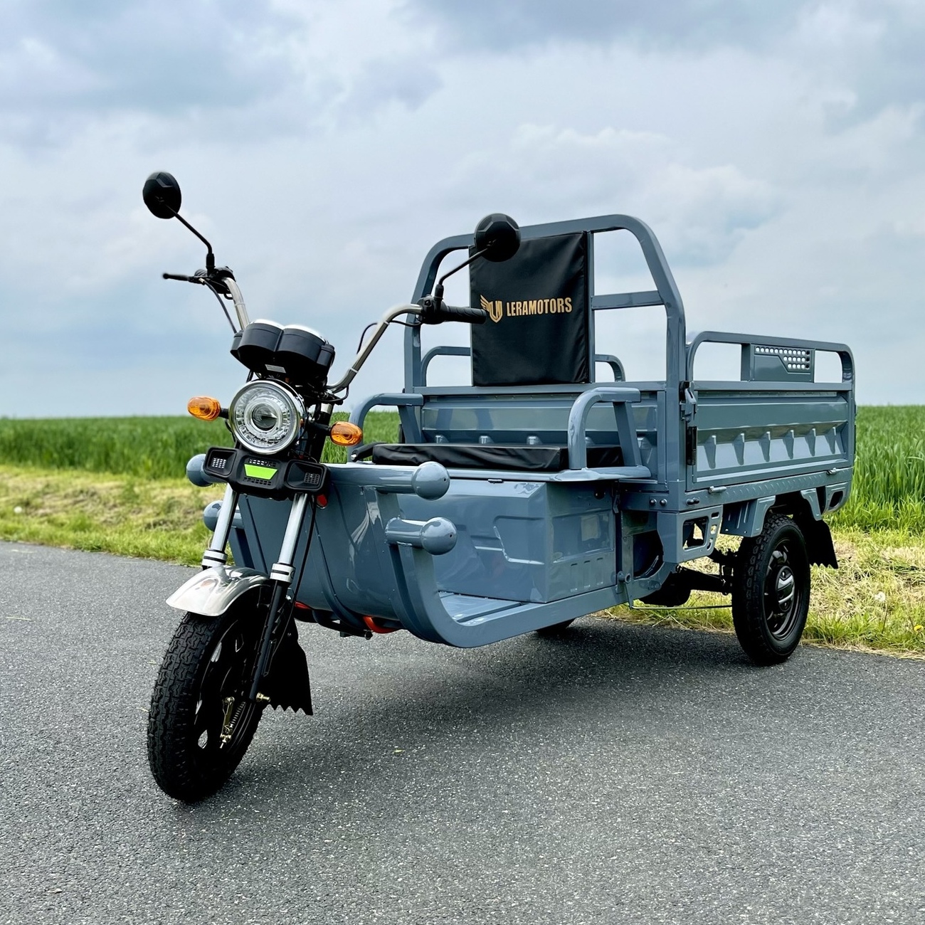 Elektrická tříkolka Leramotors tuk tuk cargo G1 1000W 60V - šedivá