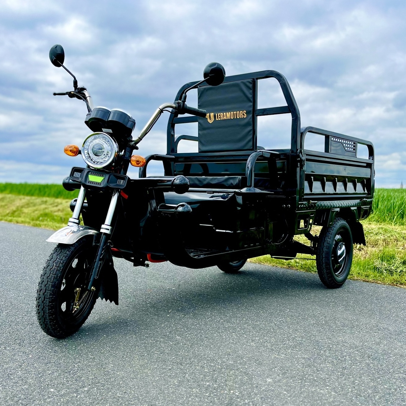 Elektrická tříkolka Leramotors tuk tuk cargo G1 1000W 60V - černá