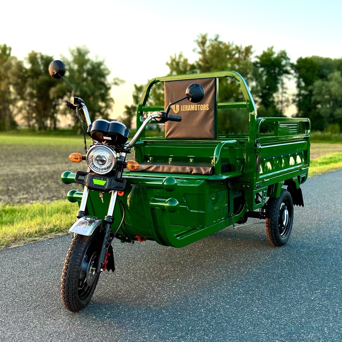 Elektrická tříkolka Leramotors tuk tuk cargo G1+ 1000W 60V - zelená
