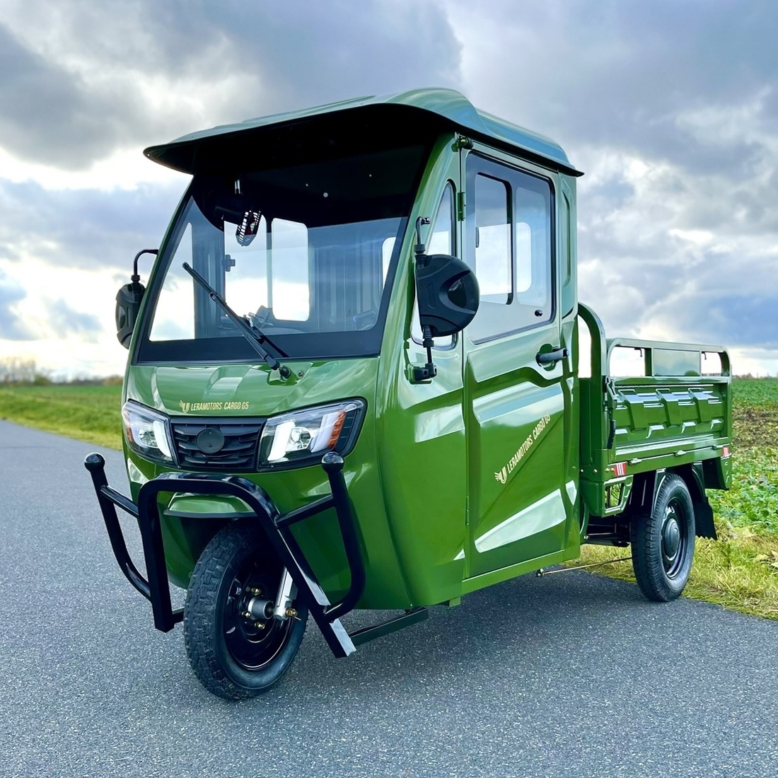 Elektrická tříkolka Leramotors tuk tuk cargo G5 2000W 72V - zelená